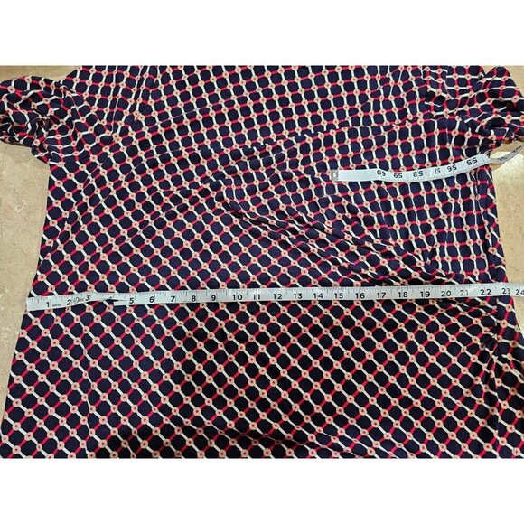 NWT Women's Talbots Woman Petites Geometric Faux Wrap Midi Dress Size 3XP - Picture 5 of 8
